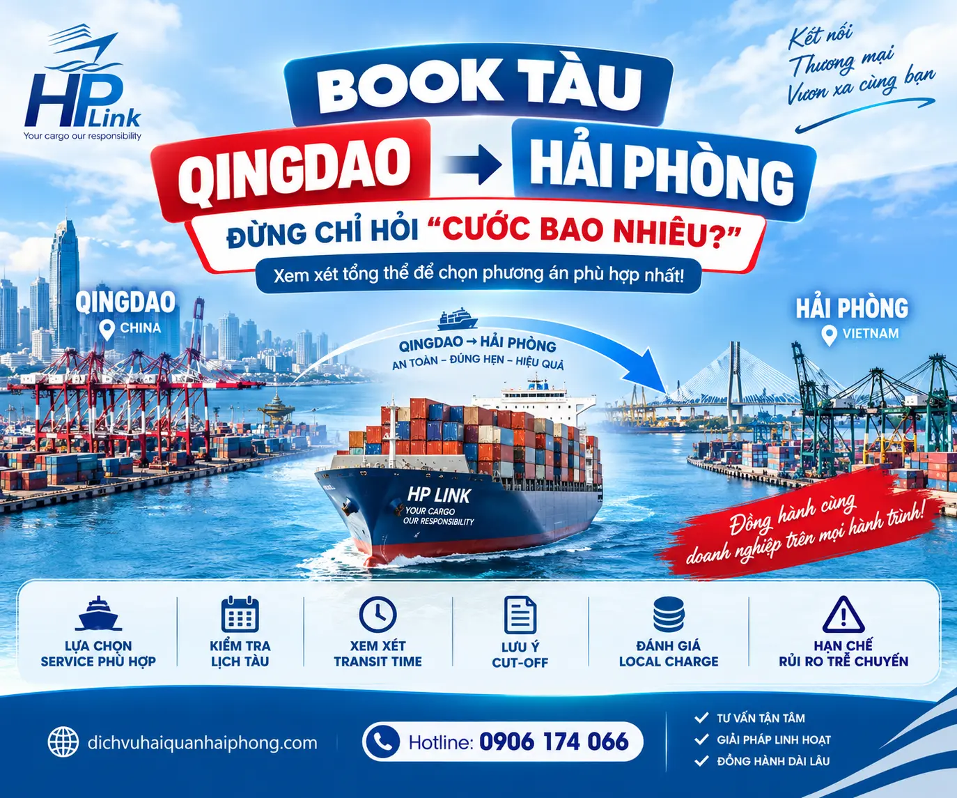 Kinh nghiệm book tàu Qingdao – Hải Phòng: Đừng chỉ hỏi “Cước bao nhiêu?”