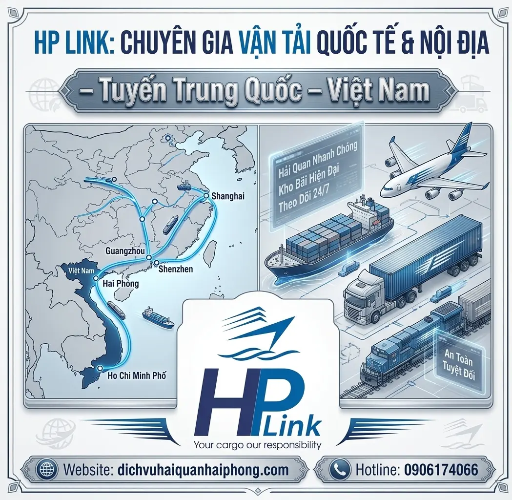 HP LINK: Chuyên Gia Vận Tải Quốc Tế & Nội Địa: Tuyến Trung Quốc – Việt Nam 🚛🚢📦