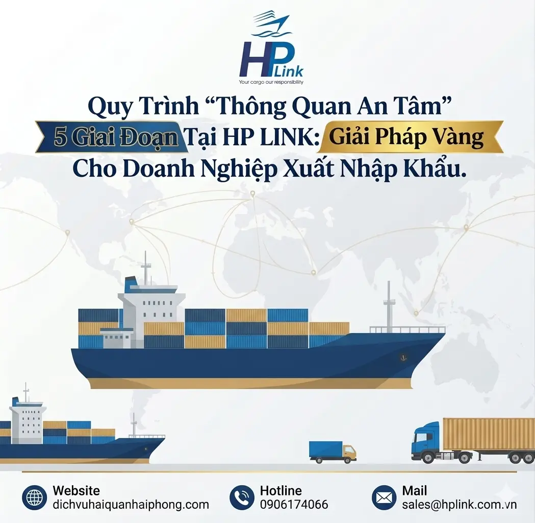 Quy Trình "Thông Quan An Tâm" 5 Giai Đoạn Tại HP LINK: Giải Pháp Vàng Cho Doanh Nghiệp XNK