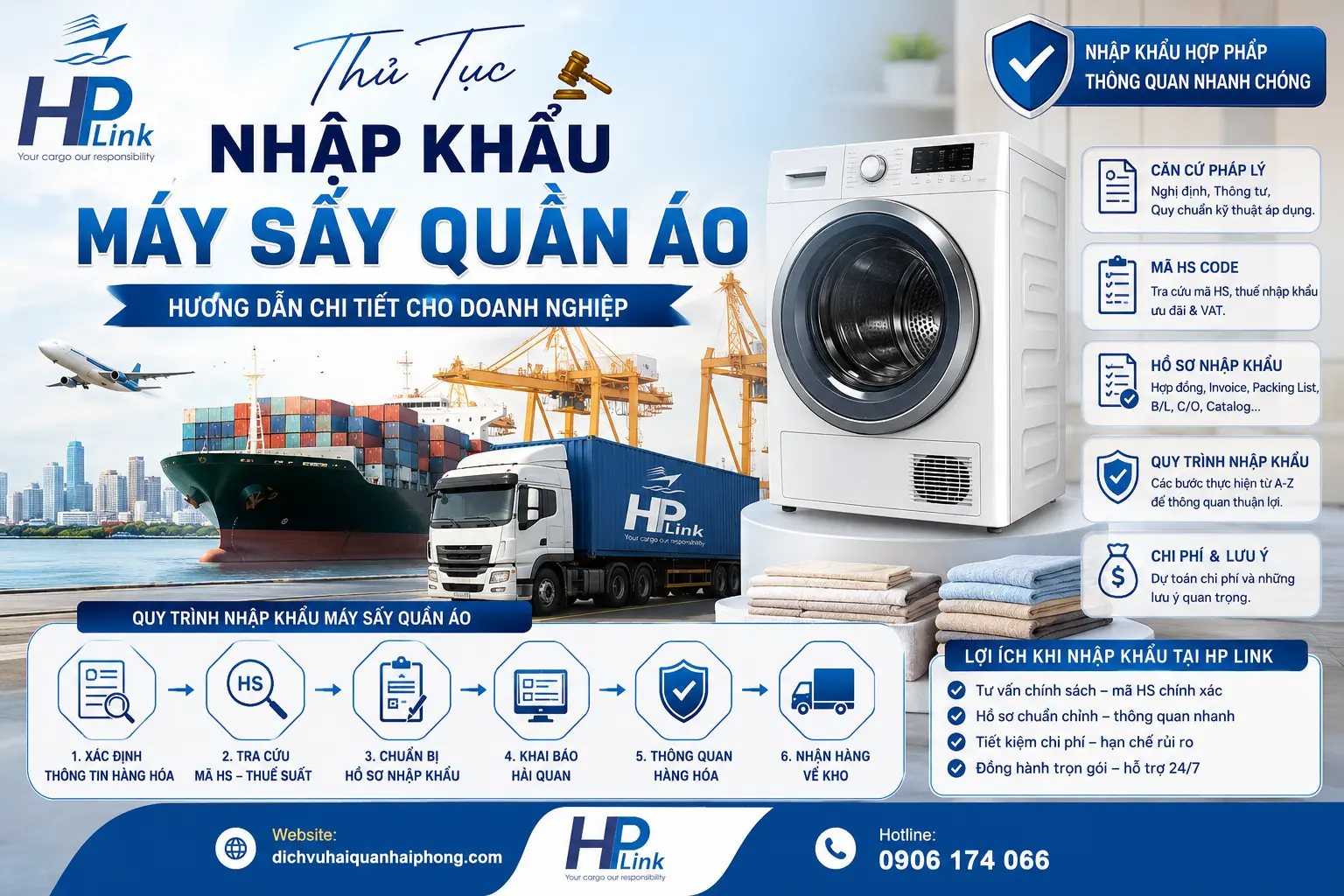 Thủ Tục Nhập Khẩu Máy Sấy Quần Áo – Hướng Dẫn Chi Tiết Cho Doanh Nghiệp