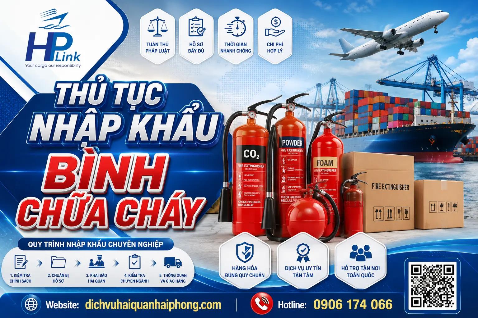 THỦ TỤC NHẬP KHẨU BÌNH CHỮA CHÁY