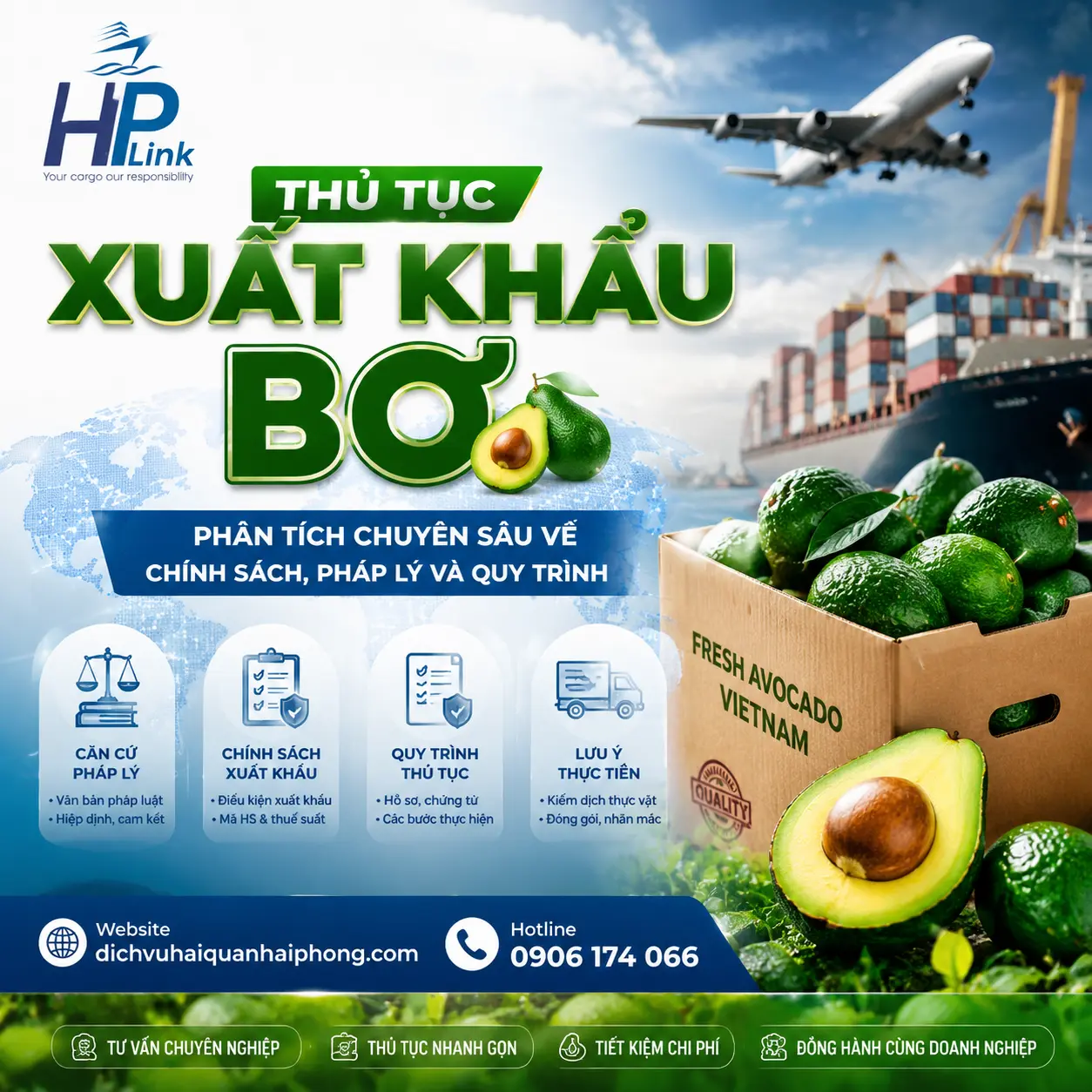 THỦ TỤC XUẤT KHẨU BƠ – PHÂN TÍCH CHUYÊN SÂU VỀ CHÍNH SÁCH, PHÁP LÝ VÀ QUY TRÌNH