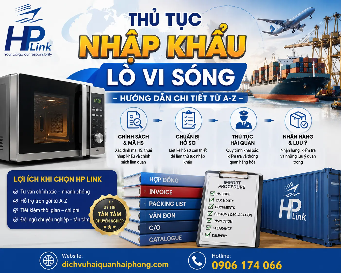 Thủ Tục Nhập Khẩu Lò Vi Sóng – Hướng Dẫn Chi Tiết Từ A-Z