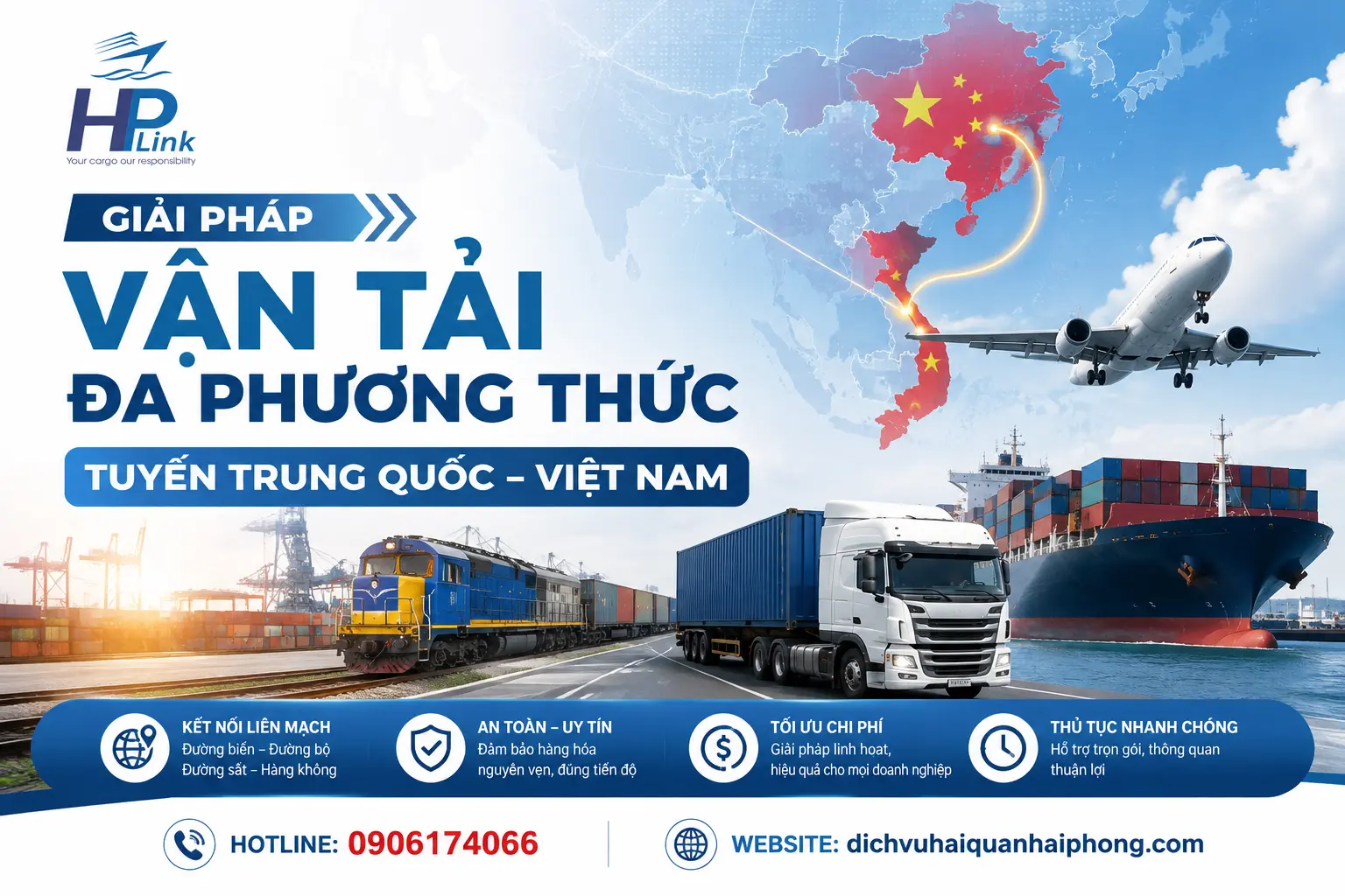 Giải pháp Vận tải Đa phương thức Tuyến Trung Quốc – Việt Nam – Nhanh chóng, An toàn, Tối ưu chi phí