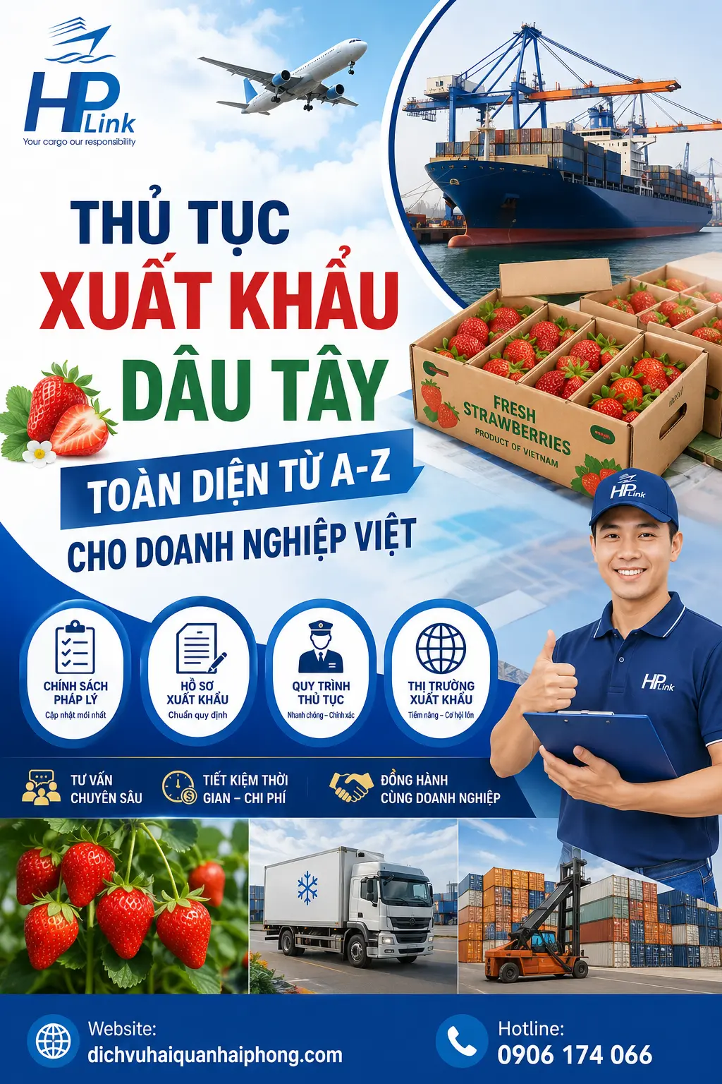 THỦ TỤC XUẤT KHẨU DÂU TÂY – TOÀN DIỆN TỪ A-Z CHO DOANH NGHIỆP VIỆT