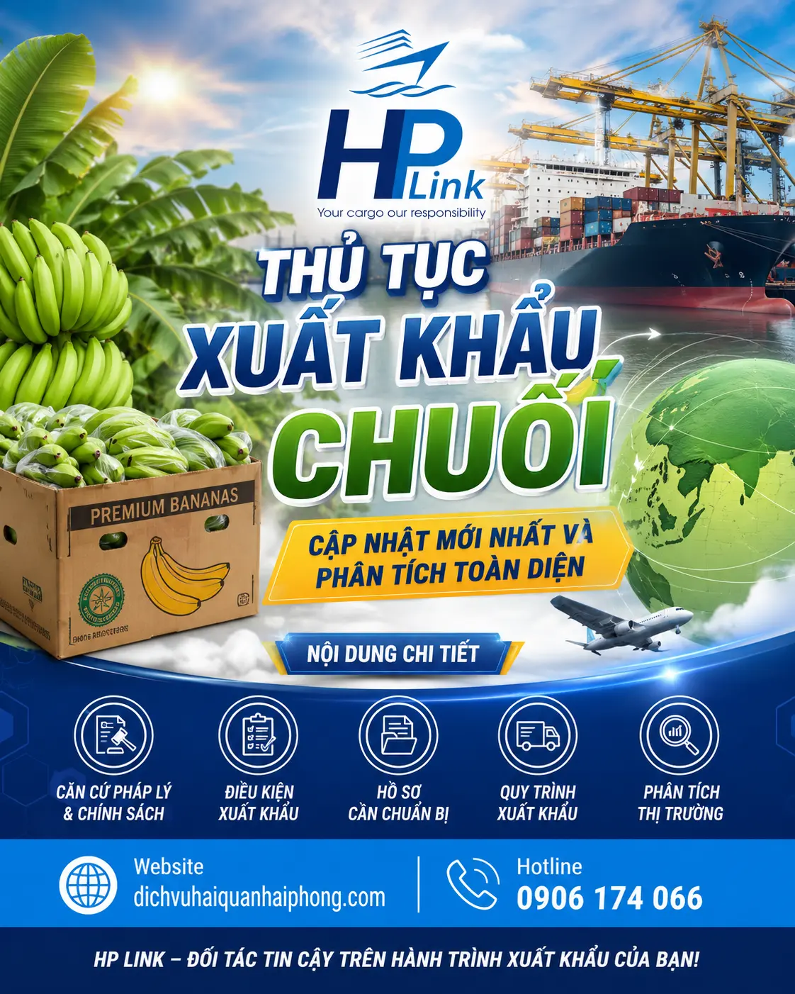THỦ TỤC XUẤT KHẨU CHUỐI – CẬP NHẬT MỚI NHẤT VÀ PHÂN TÍCH TOÀN DIỆN