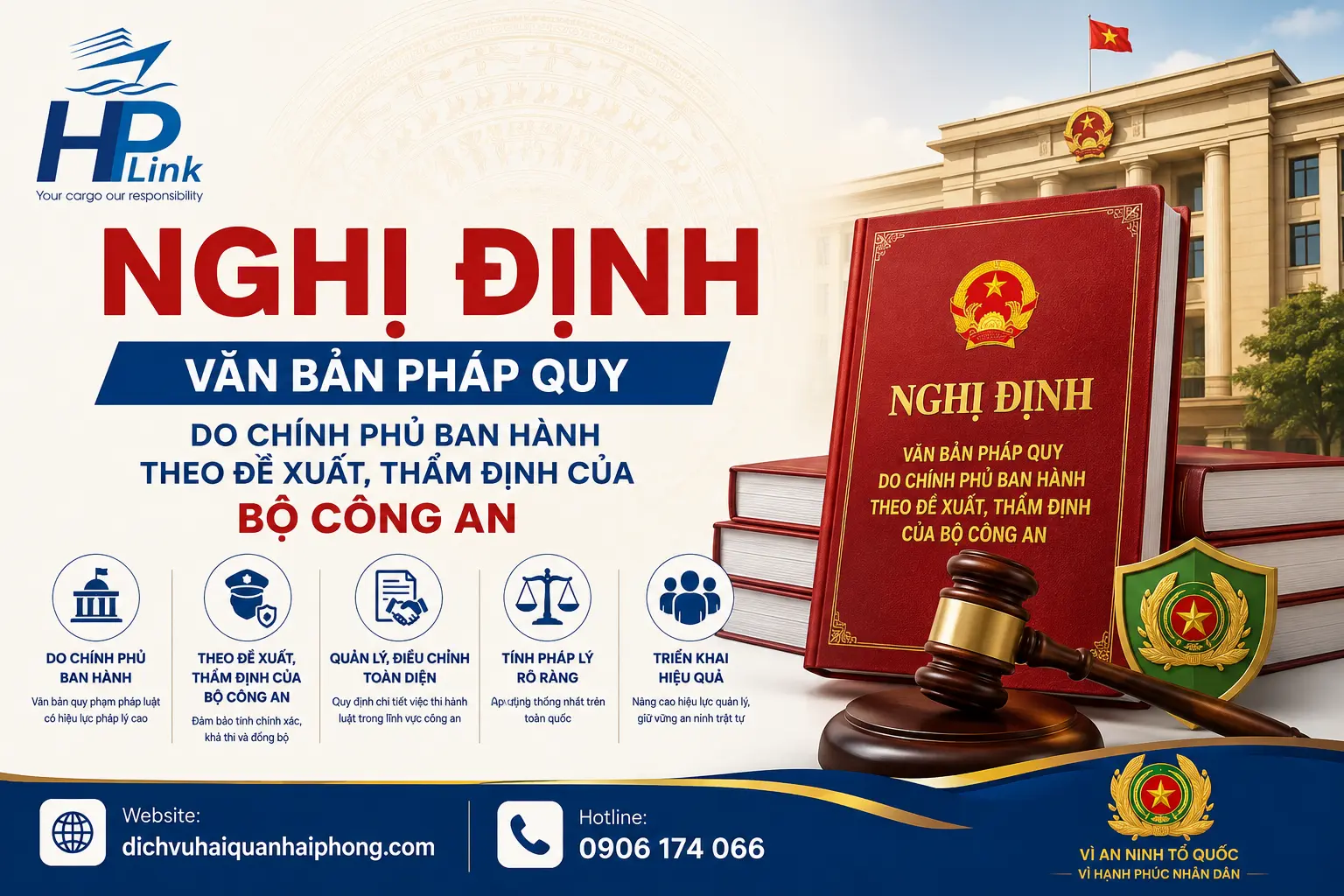 NGHỊ ĐỊNH – Văn bản pháp quy do Chính phủ ban hành theo đề xuất, thẩm định của Bộ Công An