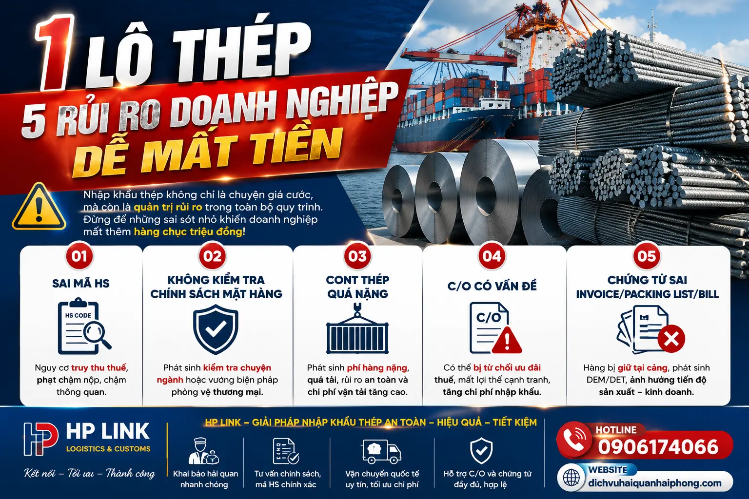 1 LÔ THÉP – 5 RỦI RO DOANH NGHIỆP DỄ MẤT TIỀN