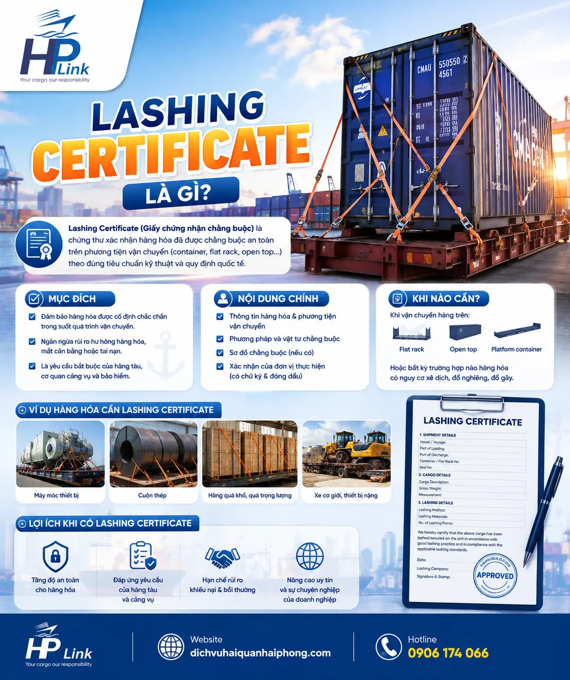 🪢 Lashing Certificate là gì?