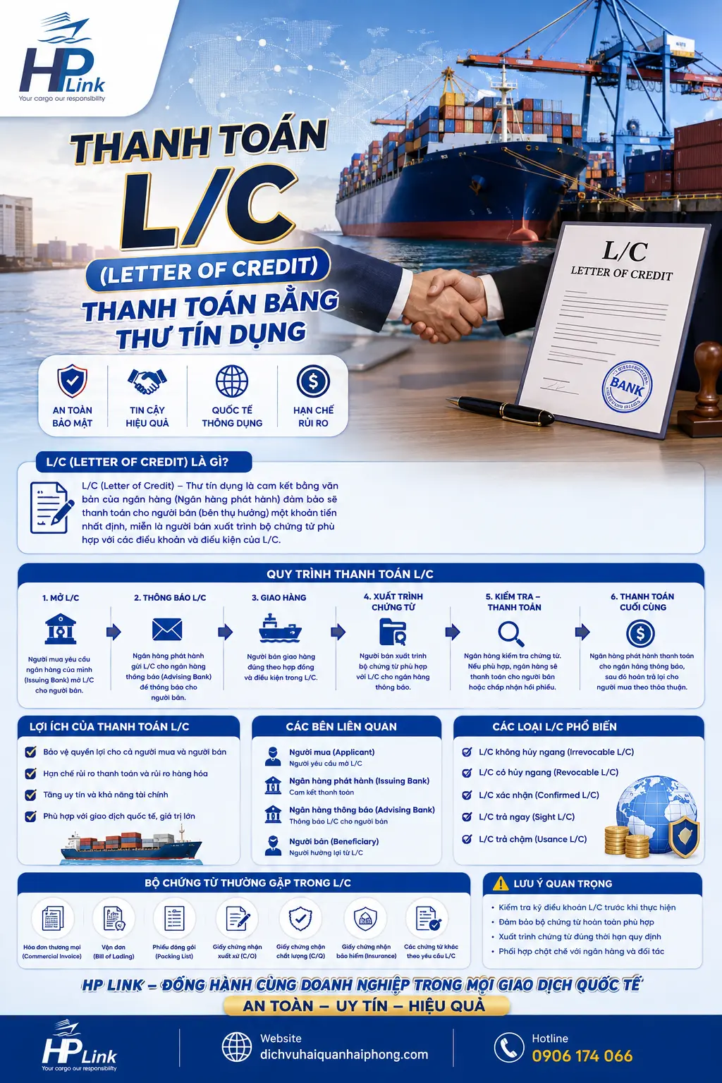THANH TOÁN L/C (LETTER OF CREDIT) – THANH TOÁN BẰNG THƯ TÍN DỤNG