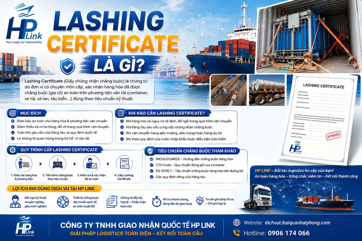 LASHING CERTIFICATE LÀ GÌ?