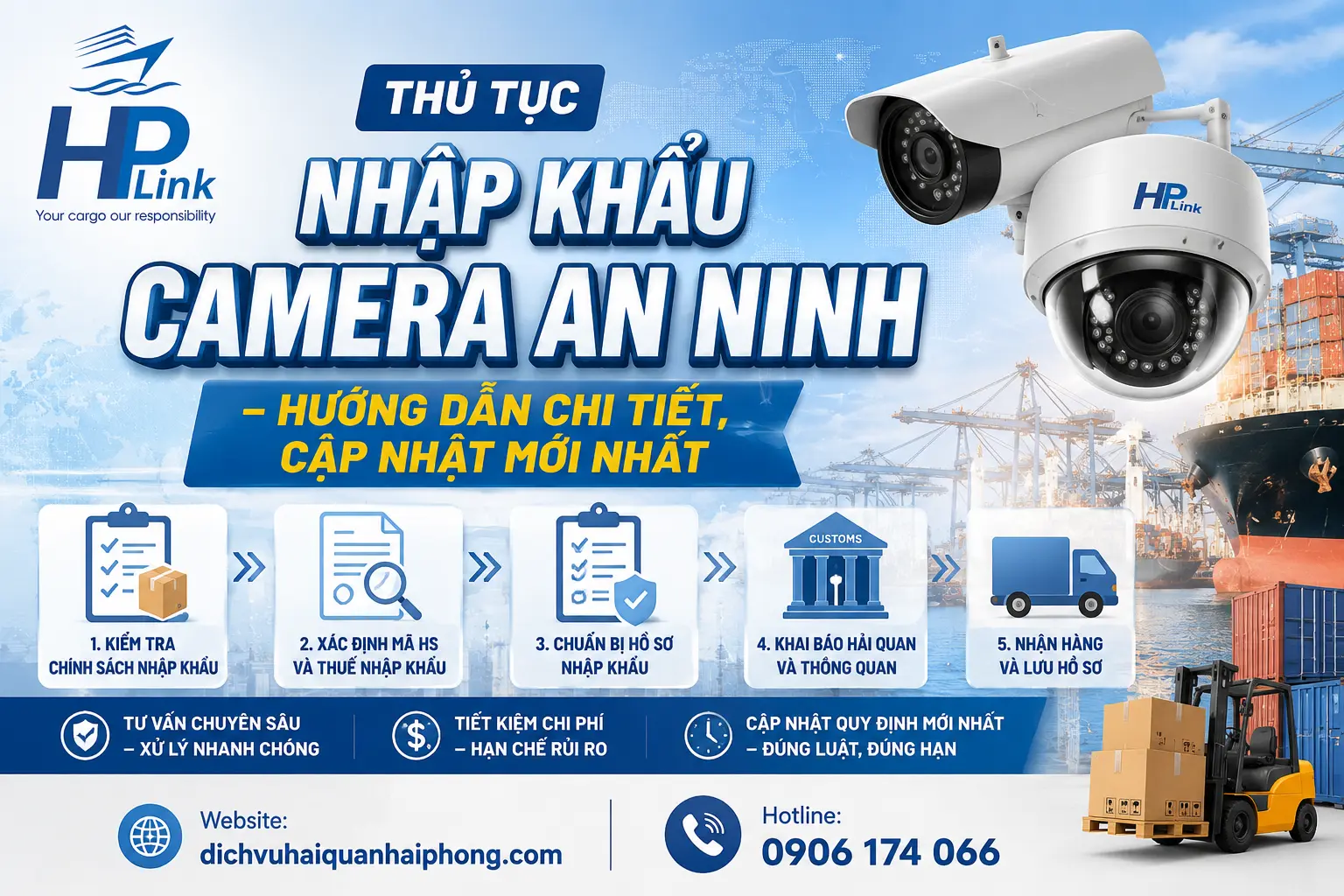 Thủ tục nhập khẩu Camera an ninh – Hướng dẫn chi tiết, cập nhật mới nhất