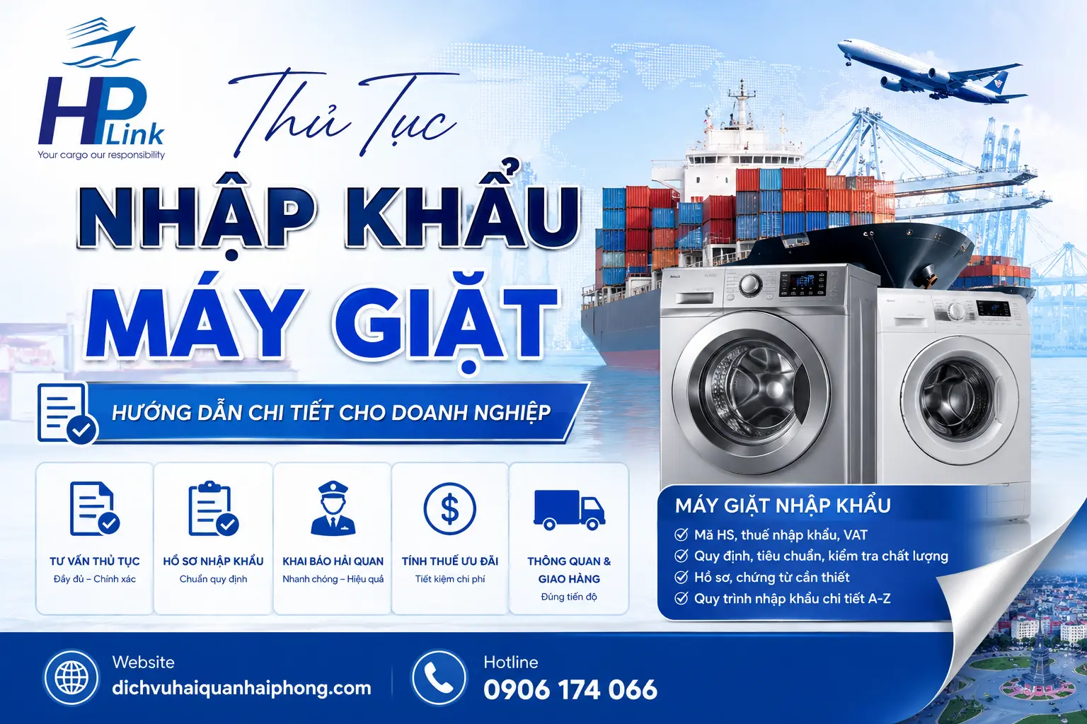 Thủ Tục Nhập Khẩu Máy Giặt – Hướng Dẫn Chi Tiết Cho Doanh Nghiệp