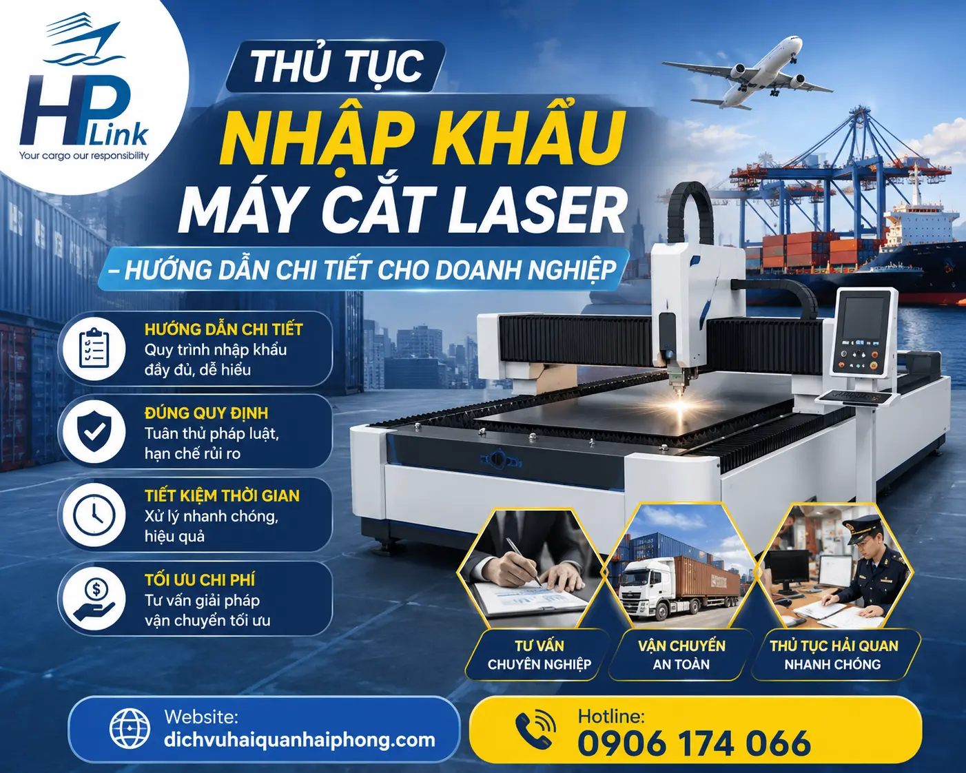 THỦ TỤC NHẬP KHẨU MÁY CẮT LASER – HƯỚNG DẪN CHI TIẾT CHO DOANH NGHIỆP