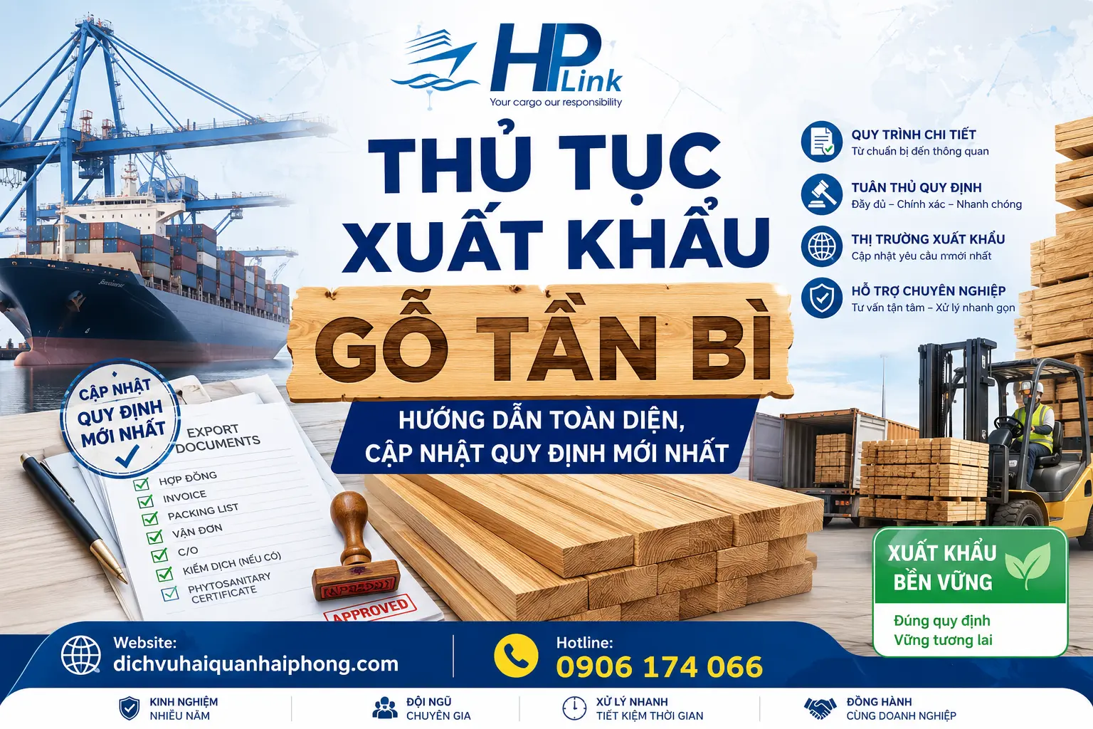 THỦ TỤC XUẤT KHẨU GỖ TẦN BÌ – HƯỚNG DẪN TOÀN DIỆN, CẬP NHẬT QUY ĐỊNH MỚI NHẤT