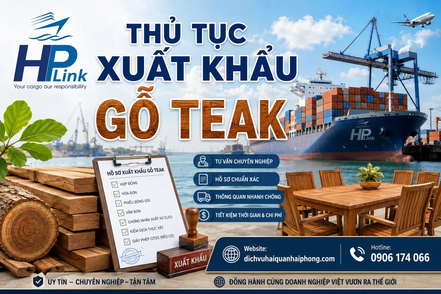 THỦ TỤC XUẤT KHẨU GỖ TEAK