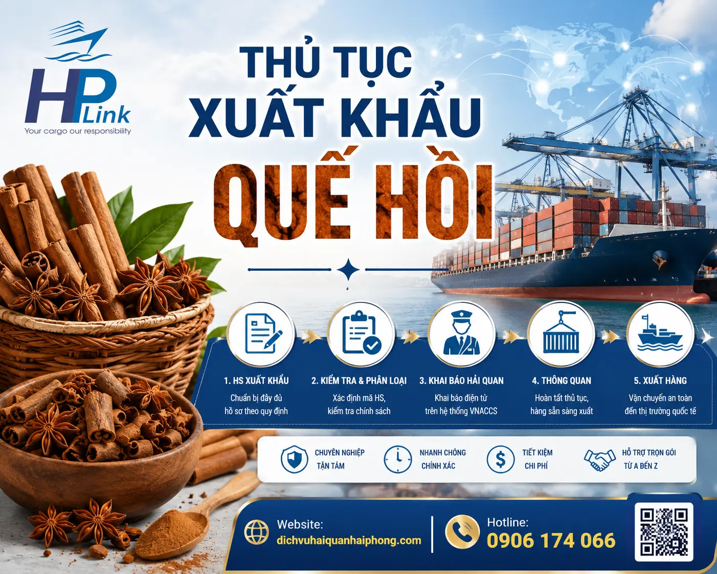 THỦ TỤC XUẤT KHẨU QUẾ HỒI