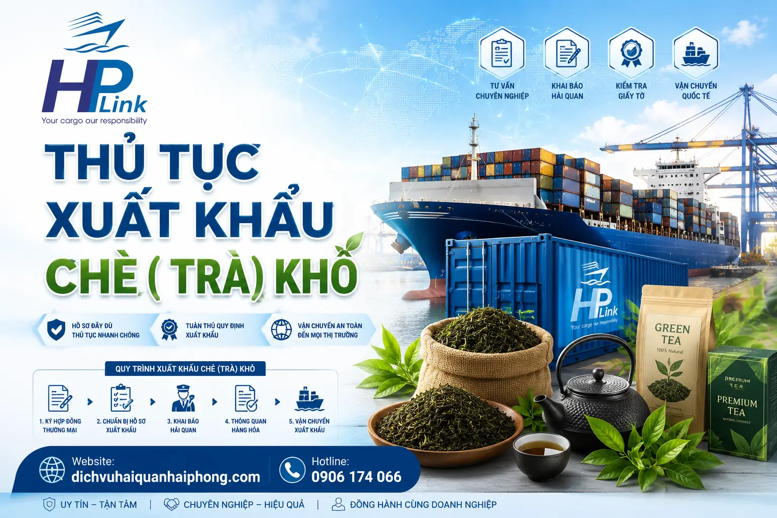 THỦ TỤC XUẤT KHẨU CHÈ ( TRÀ) KHÔ
