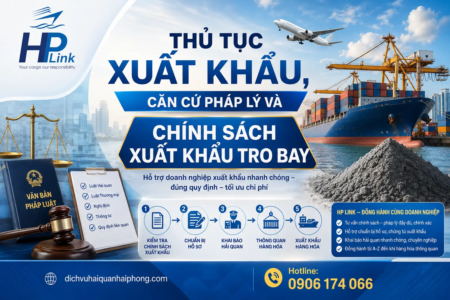 THỦ TỤC XUẤT KHẨU, CĂN CỨ PHÁP LÝ VÀ CHÍNH SÁCH XUẤT KHẨU TRO BAY