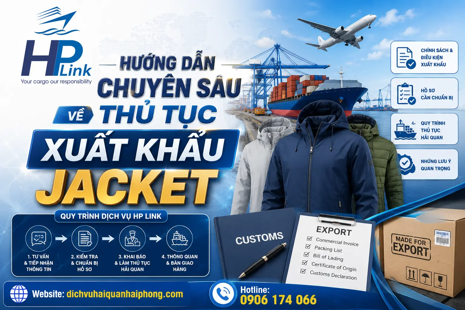 HƯỚNG DẪN CHUYÊN SÂU VỀ THỦ TỤC XUẤT KHẨU JACKET