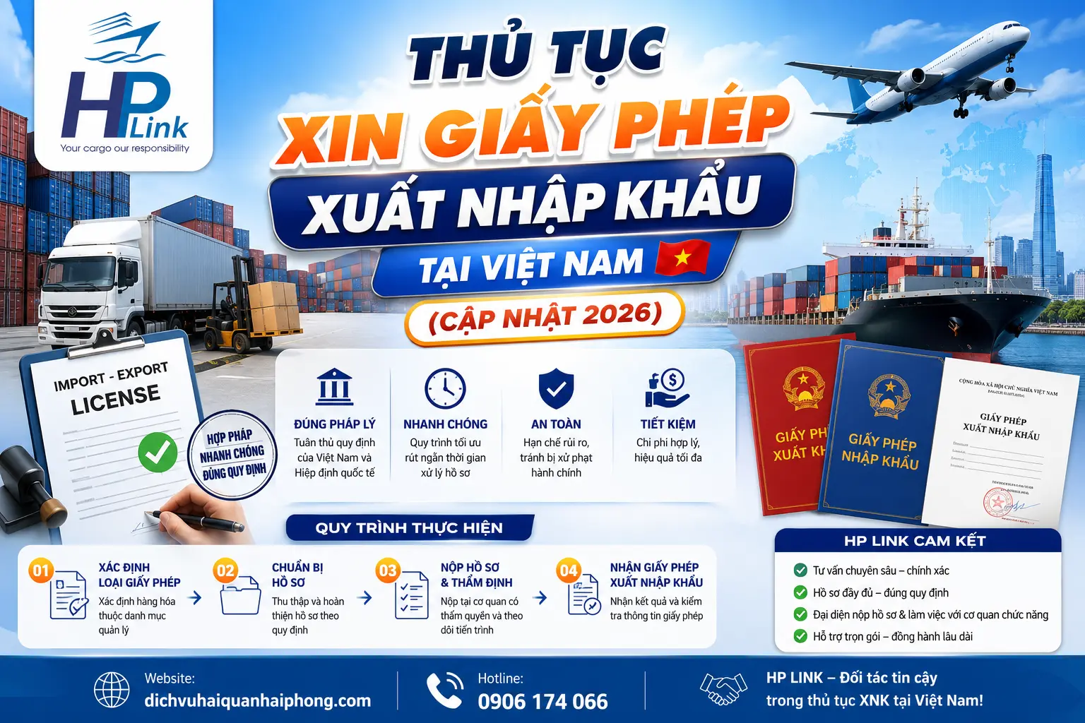THỦ TỤC XIN GIẤY PHÉP XUẤT NHẬP KHẨU TẠI VIỆT NAM (CẬP NHẬT 2026)