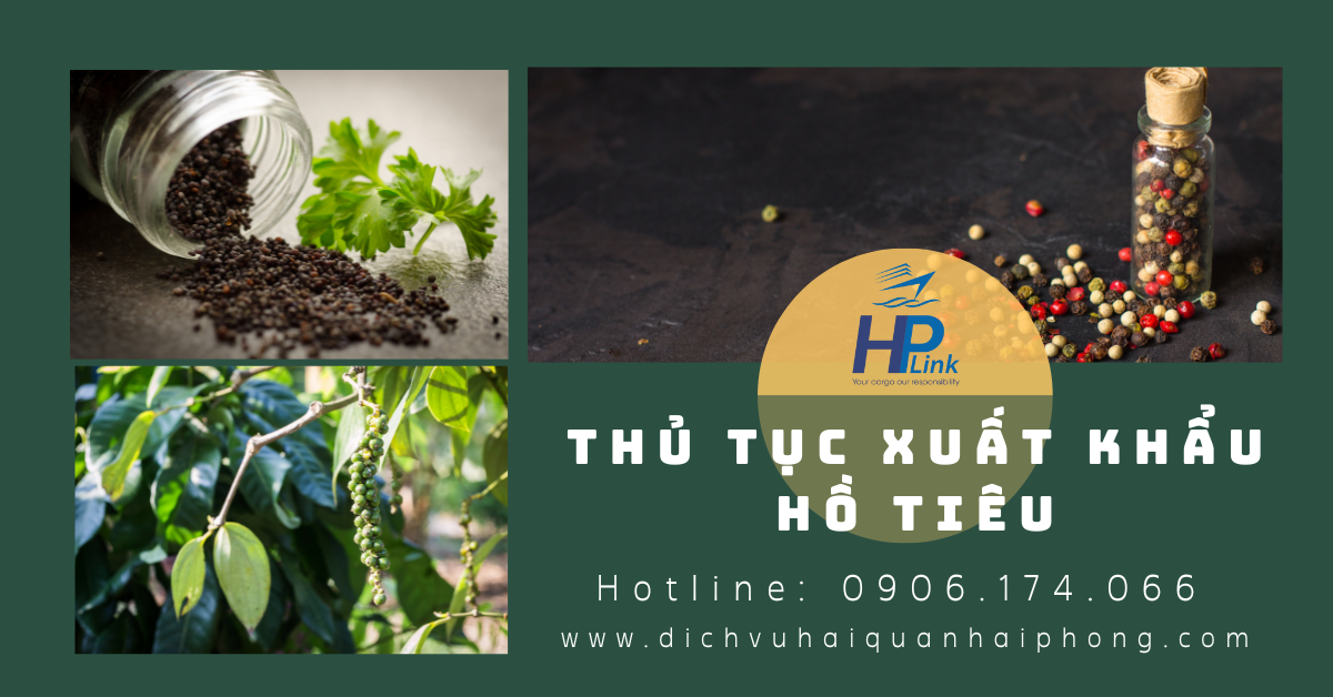 THỦ TỤC XUẤT KHẨU HỒ TIÊU