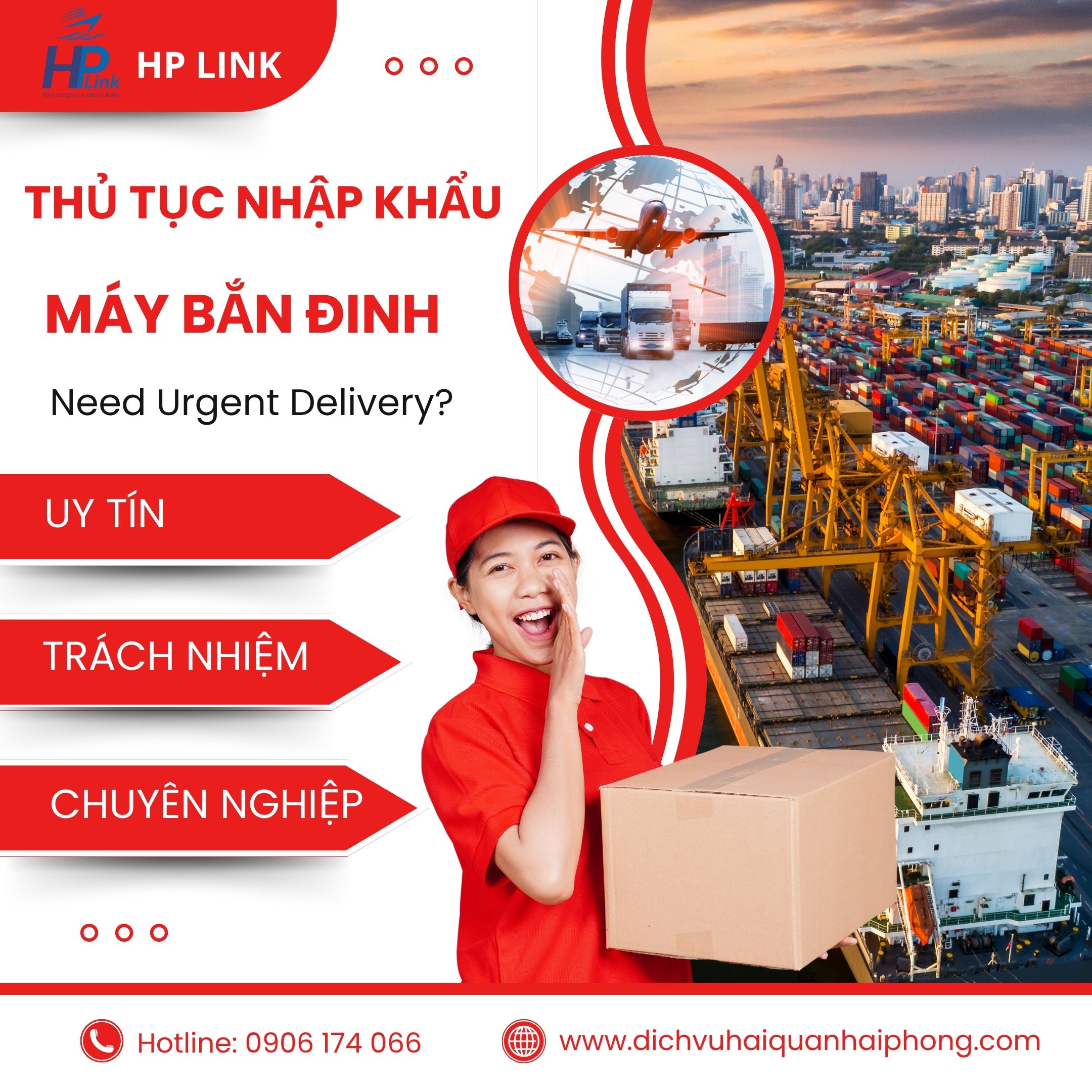 Thủ tục nhập khẩu máy bắn đinh – Hướng dẫn chi tiết từ HP LINK