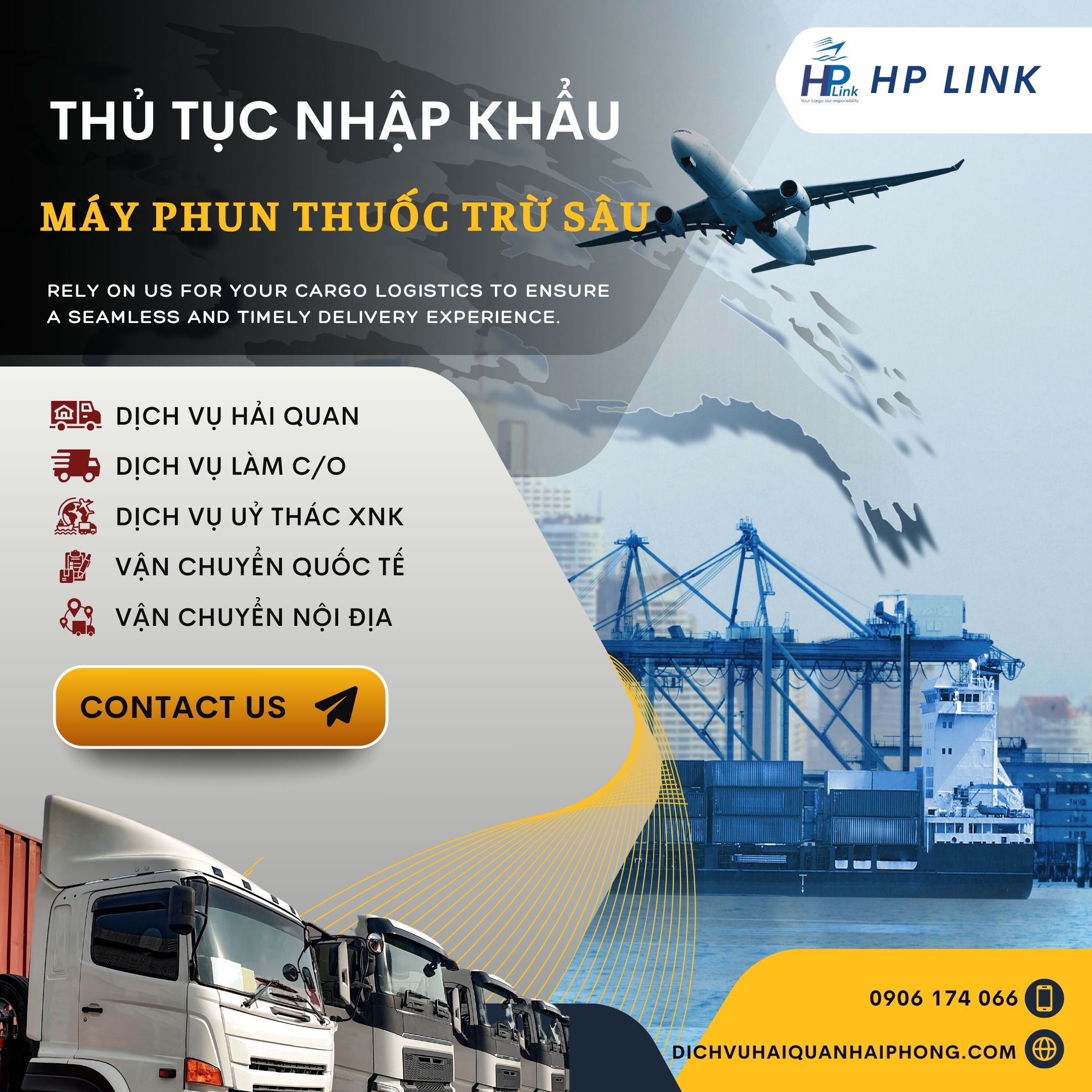 Thủ tục nhập khẩu Máy phun thuốc trừ sâu: Hướng dẫn chi tiết & cập nhật mới nhất