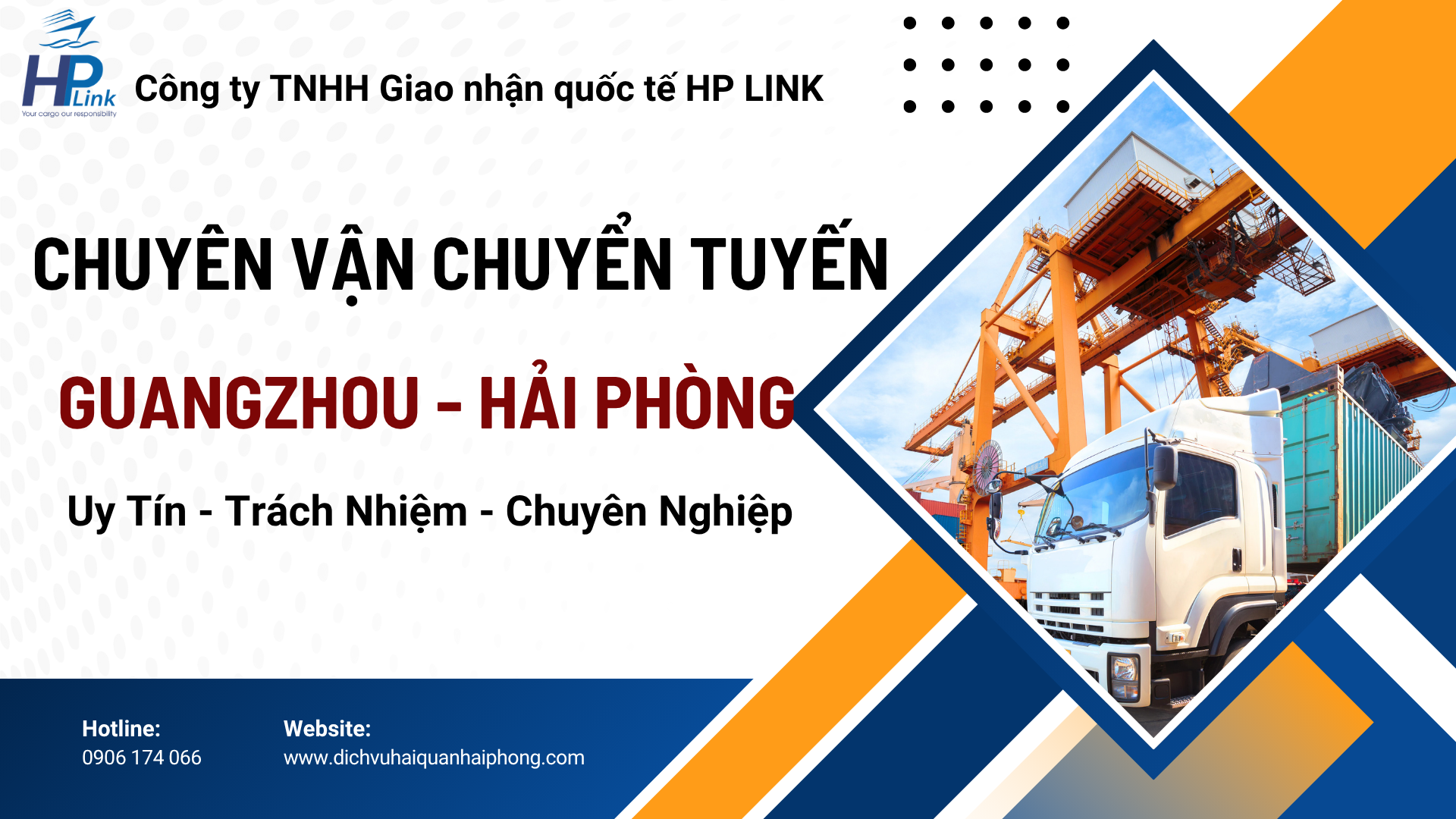 HP LINK – CHUYÊN VẬN CHUYỂN TUYẾN Guangzhou ⇄ Hải Phòng NHANH – LINH HOẠT – TỐI ƯU CHI PHÍ